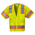 Aurora Hi-Vis Vest w/Sleeves L Class 2 , zipper 6 Pockets, 2 Mic Tab