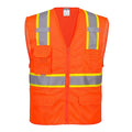 Orlando Hi-Vis Vest L Class 2 , Zipper 6 Pockets, 2 Mic Tab