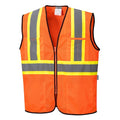 Frisco Hi-Vis Executive Safety Vest 2XL Class 2 , Zipper 4 Pockets