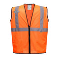 Hi-Vis Safety Vest 3XL Class 2 , Zipper 2 Pockets, 1 Mic Tab