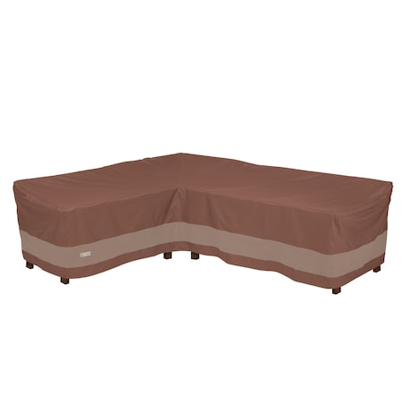 Ultimate Brown Patio Sectional Cover, 83"L (left) x 104"L (right)