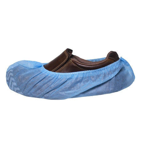 Disposable Shoe Covers, Blue, Slip Resistant Sole: Yes , XL