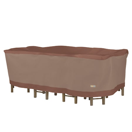 Ultimate Mocha Patio Rectangle Table Set Cover, 96"L x 64"W x 32"H