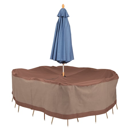 Ultimate Brown Patio Table Set Cover, 88"W x 58"D x 32"H