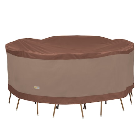 Ultimate Mocha Patio Round Table Set Cover, 76" Dia x 29"H