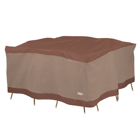 Ultimate Brown Patio Table Set Cover, 100"W x 100"D x 32"H