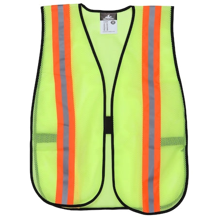 Safety Vest, Lime, Polyester Mesh