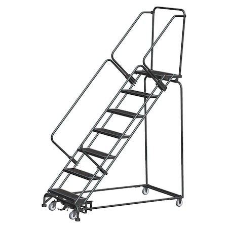 Lockstep Rolling Ladder,Steel,70 in.H