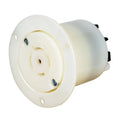 Locking Receptacle, L21-20R, 20 A, 120/208V AC, Three Phase, 4 Pole, Flush Mount, White
