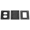 Box Cover, Floor Box Type, 1 Gang, Non-Metallic, Duplex Receptacle Cover Type
