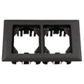 2-Gang Non-Metallic Carpet Flange, Black