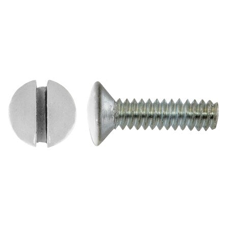 Machine Screw, Plain Steel, 100 PK