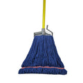 Large Wet Mop, Looped-End, Blue