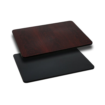 Black/Mahogany Reversible Top, 24 x 42