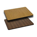 Natural/Walnut Reversible Top, 30 x 42