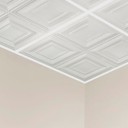 Syracuse Ceiling Tile, 24 in W x 24 in L, 15/16 in Grid Size, 5 PK