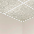 Jamestown Ceiling Tile, 24 in W x 24 in L, 15/16 in Grid Size, 5 PK