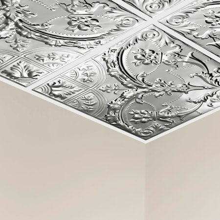 Saginaw Ceiling Tile, 24 in W x 24 in L, 15/16 in Grid Size, 5 PK