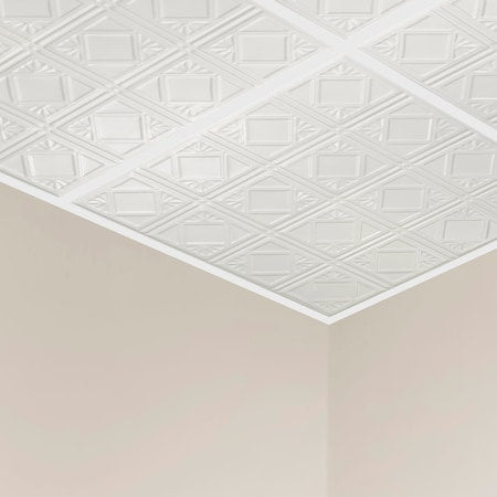Ludington Ceiling Tile, 24 in W x 24 in L, 15/16 in Grid Size, 5 PK