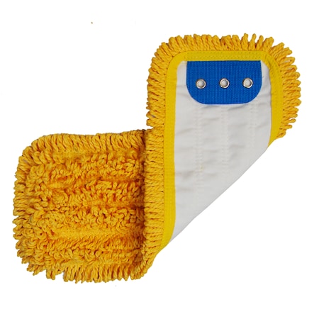 Yellow Microfiber Mop Head With Tab, PK3