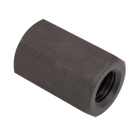 Coupling Nut, 5/8"-11, Steel, Black Oxide, 1-5/8 in Lg, 1-1/16 in Hex Wd