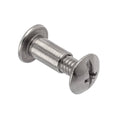 Combo Barrel/Screw, #8-32, 3/4 to 7/8 in Brl Lg, 13/64 in Brl Dia, 316 Stainless Steel Unfinished