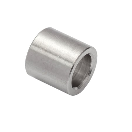 Spacer, 1/4 Screw Size, Plain Titanium, 1-1/2 Overall Lg, 0.252 in Inside Dia