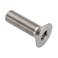 M6.3 Socket Head Cap Screw, Flat, Plain Stainless Steel, 20 mm Length