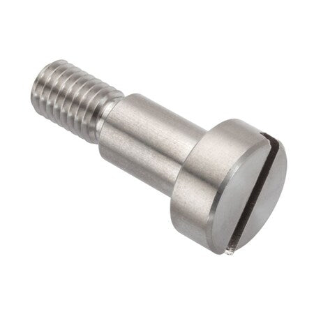 Shoulder Screw, 6g Thr Sz, 16mm Thr Lg, 16 mm Shoulder Lg, 18-8 Stainless Steel