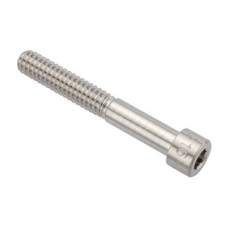 1/4"-20 Socket Head Cap Screw, Socket, Plain 316 Stainless Steel, 1-3/4 in Length