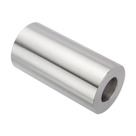 Spacer, 3/4 Screw Size, Plain Aluminum, 3 Overall Lg, 3/4 in Inside Dia