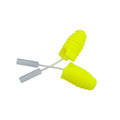 Polyethylene Probed Test Ear Plugs, Tapered Shape, 31 dB, Yellow, 5 PK