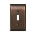 Candler 1 Toggle Wall Plates, Number of Gangs: 1 Zinc, Oil Rubbed Bronze Finish