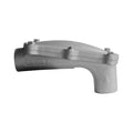 Conduit Fitting Elbow, 1/2 in, Threaded, Malleable Iron, Powder Coated, Gray