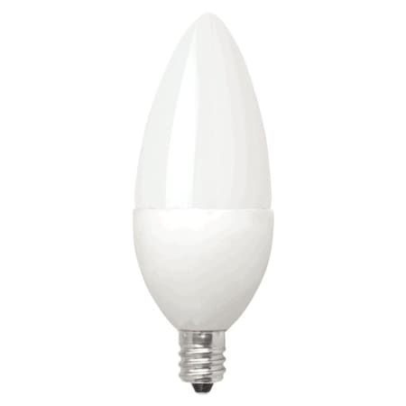 LED, 4W B11 ND 2400K E12, Frost, Blunt Tip