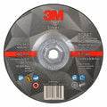 Depressed Center Grinding Wheel, Type 27, 6 in Dia, 0.25 in Thick, 5/8"-11 Arbor Hole Size, Ceramic