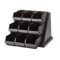 Condiment Organizer, 14 1/4 in H, Black
