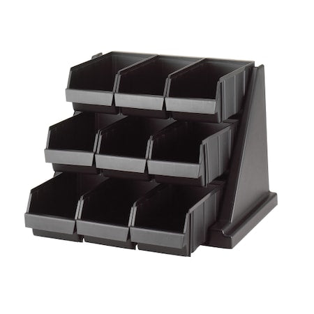 Condiment Organizer, 14 1/4 in H, Black