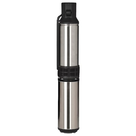 Submersible Pump, 1/2 hp, 230V AC, 3 Wires, 10 A, 7 Stages, 8 gpm