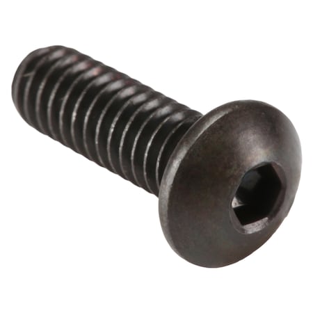 #8-32 Socket Head Cap Screw, Button, Black Oxide Alloy Steel, 1/2 in Length, 100 PK