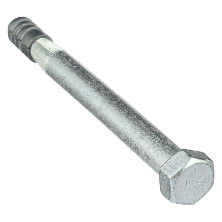 Taper Bolt Removable Anchor Bolt, 3/4" Dia, 7" L, Zinc Alloy Zinc Plated, 15 PK