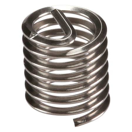 Tanged Helical Insert, Free-Running, M6-1.00 Thrd Sz, 18-8 Stainless Steel, 100 PK