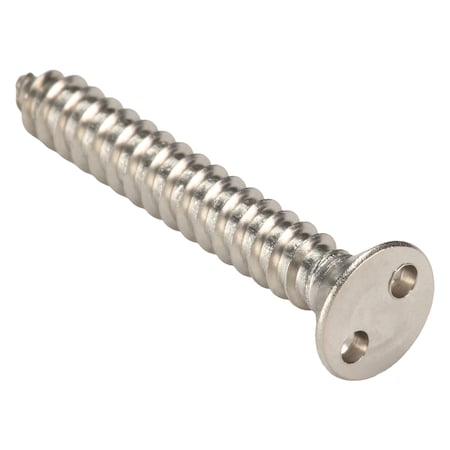 Tamper Resistant Screw, 1-1/2 in, Plain Finish, 18-8 Stainless Steel, Flat Head Spanner Drive