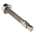 SUP-R-STUD + Wedge Anchor, 1/2"" Dia., 3-3/4"" L, Steel Plain, 10 PK