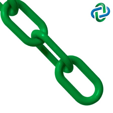 Green Plastic Chain .75""(#3,19 mm)x500