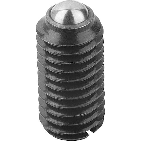 Spring Plunger Heavy Spring Force D=M20 L=30, Steel, Comp: Ball Steel