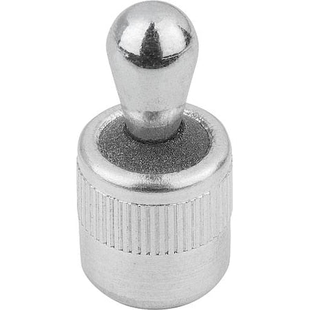 Lateral Spring Plunger, Spring Force With Seal D=7/16, D2= 7/16, L1=6, Aluminum, Pin: Steel