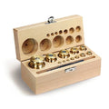 M1 1 g - 1 kg Set of weights in wooden