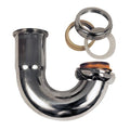 J-Bend Sink J-Bend with Washer Joint, 1-1/4" Pipe Dia., Brass