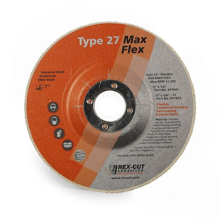 Max Flex Grinding Disc 5 X 7/8 T27 Max Flex A54